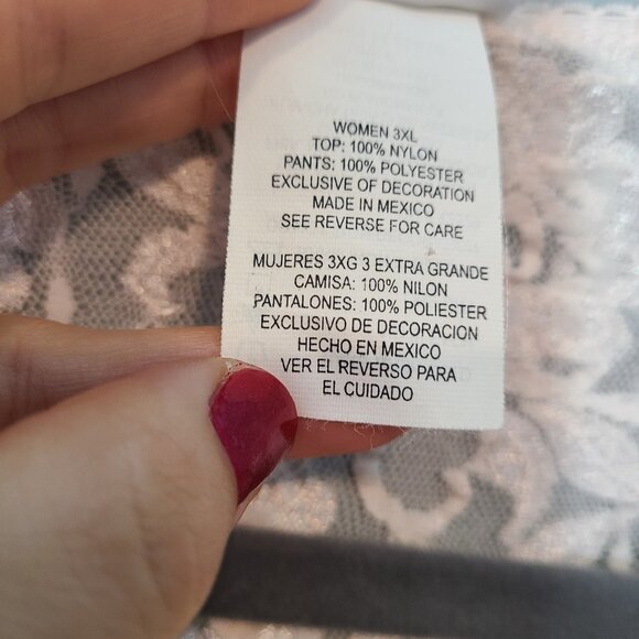 Vintage Lace Top Size 3X Fairy Coquette  Light Pink Beaded Sequin Dainty Cottage - Picture 8 of 10